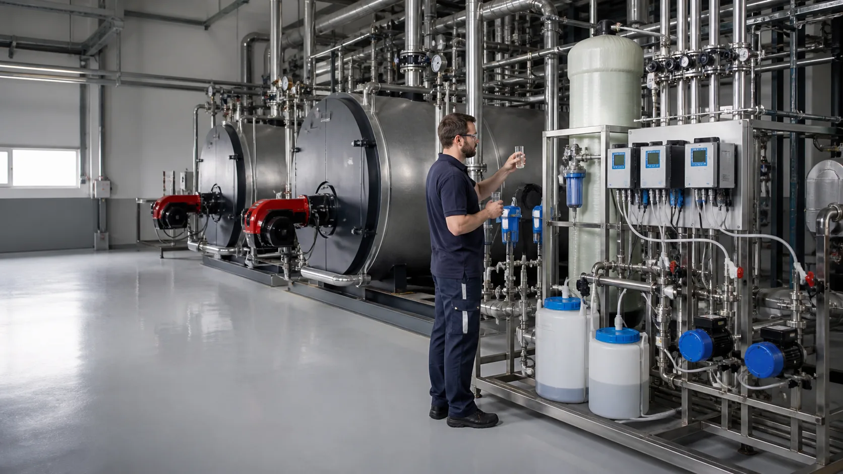 Boiler Water Treatment industrial system in Egypt