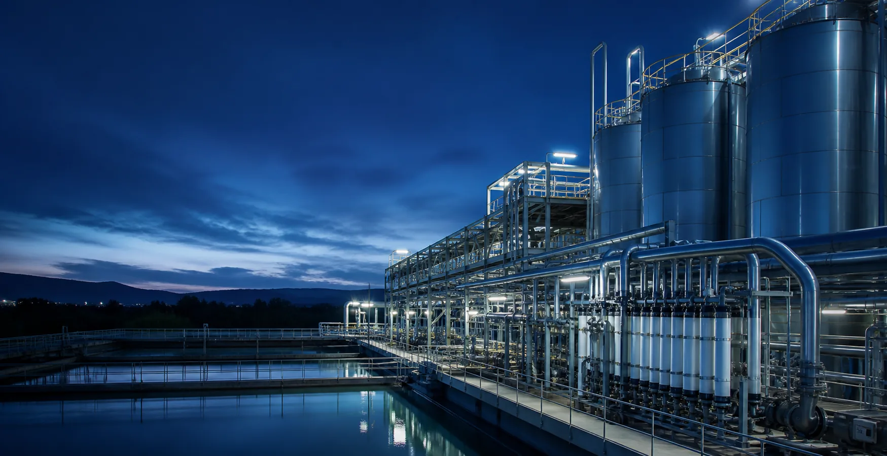 Modern industrial complex representing multiple sectors and process systems