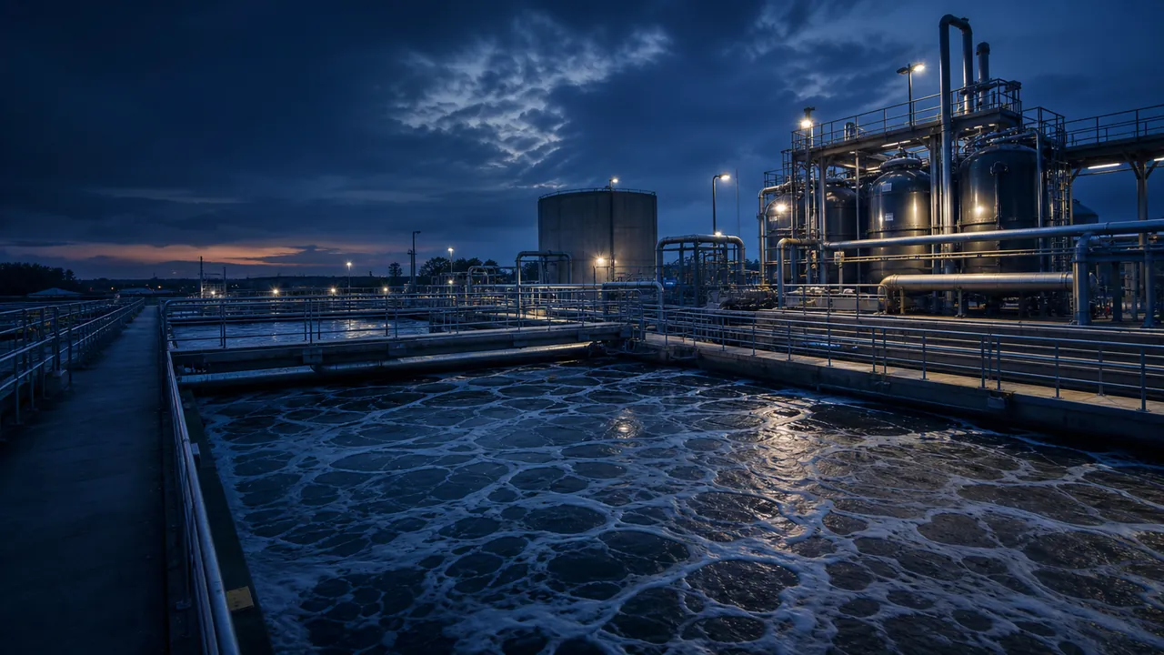 Industrial wastewater treatment infrastructure